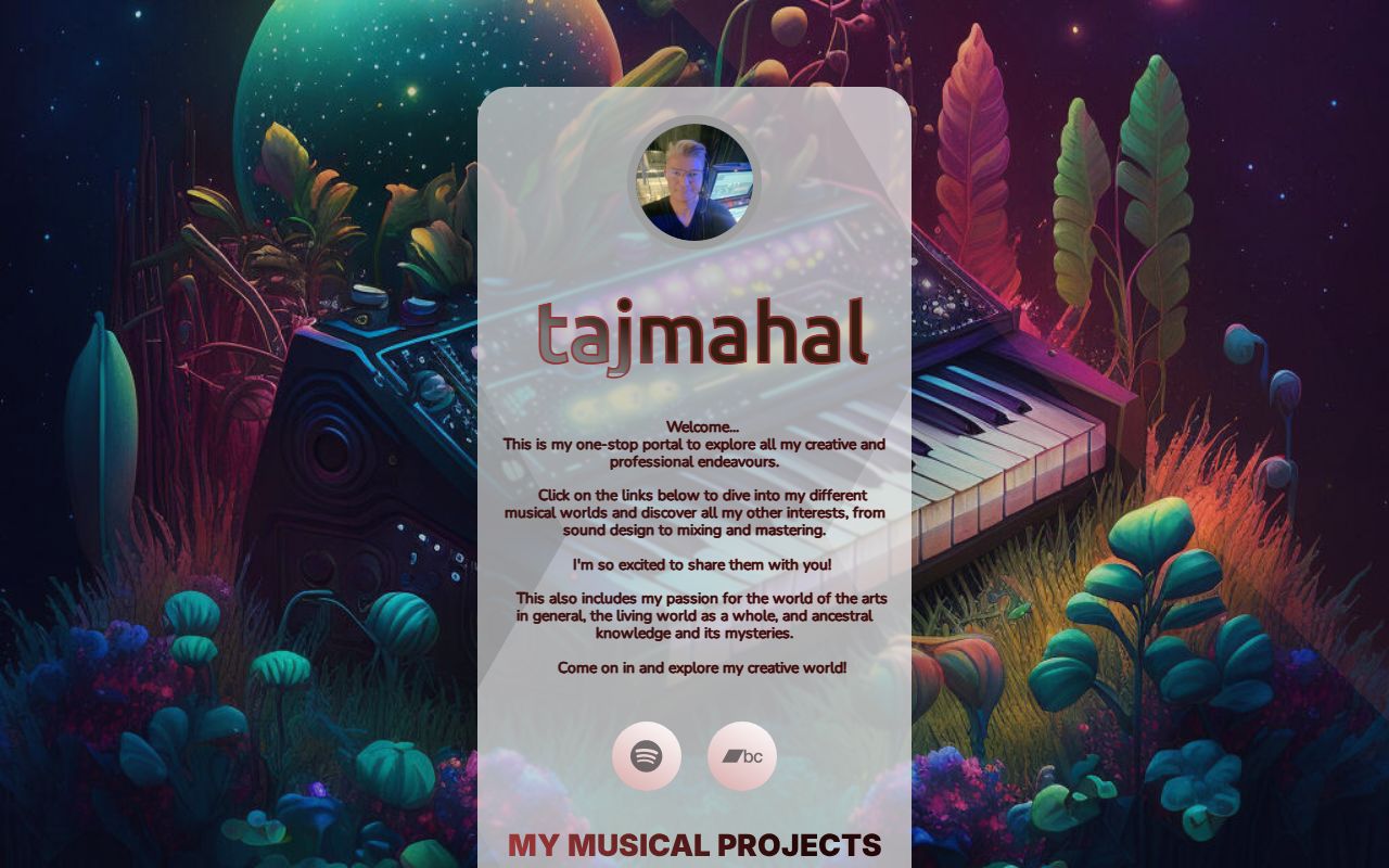 Carrd profile picture for @tajmahal